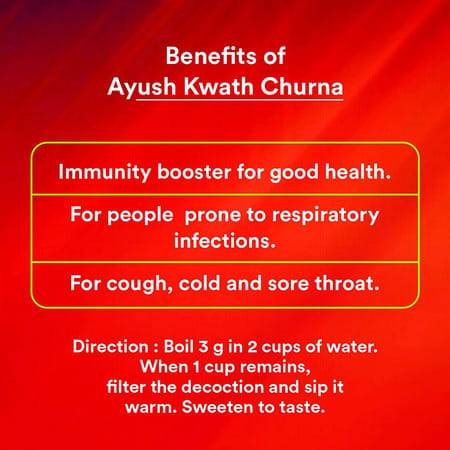 Baidyanath Nagpur Ayush Kwath Churna | Immunity Booster | Ayurvedic Respiratory -100 Gm (Pack Of 2)