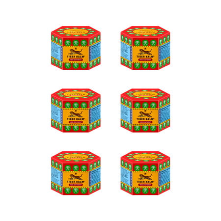 Tiger Balm Red Ointment | Ayurvedic Pain Relief Balm | 9ml Each | Pack Of 6