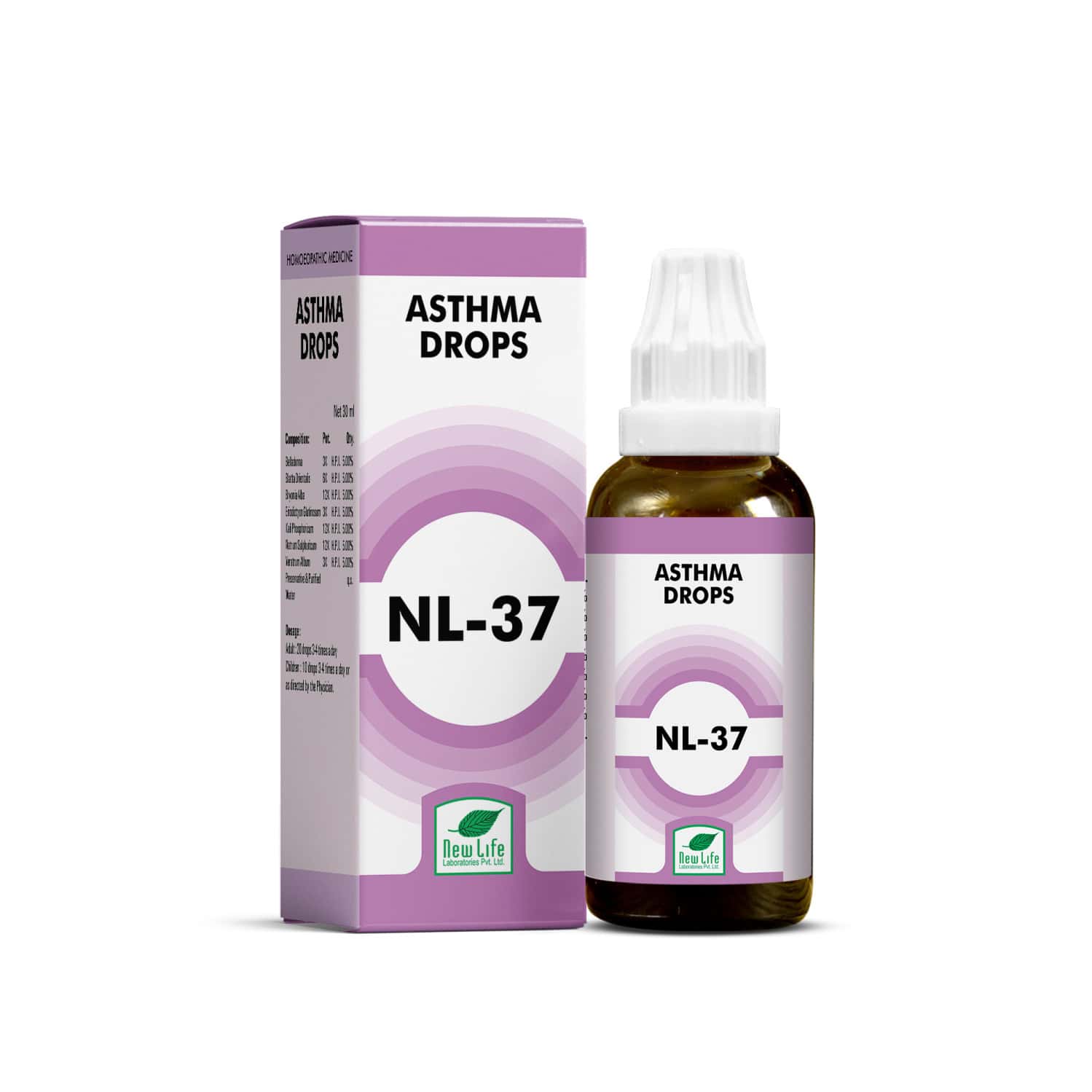 New Life Nl 37 Asthma Drops | 30ml