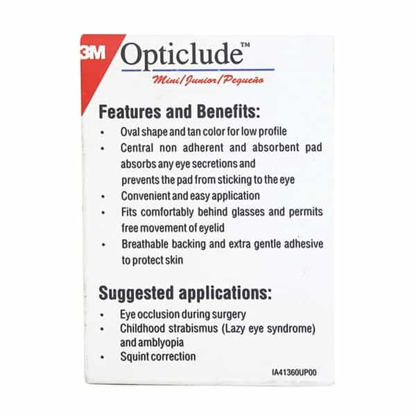 3M Opticlude Orthoptic Eye Patch 1537/20