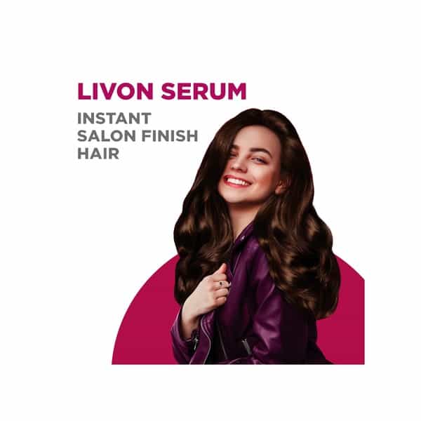 Marico Livon Serum For Frizz-Free Smooth Hair With Argan Oil & Vitamin E - 100 Ml