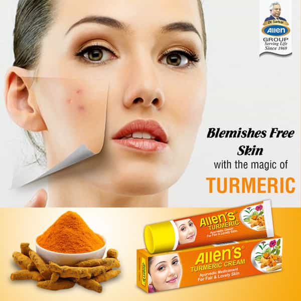 Allen Laboratories Turmeric Cream 20 Gm (Pack Of 4)