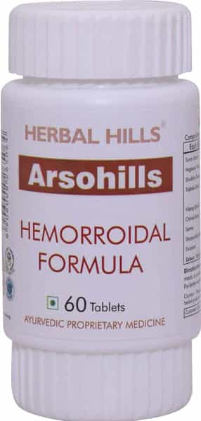 Herbal Hills Arsohills 60 Tablets (Pack Of 4) 500Mg Tablet For Piles - Natural Hemorrhoid Medicines.