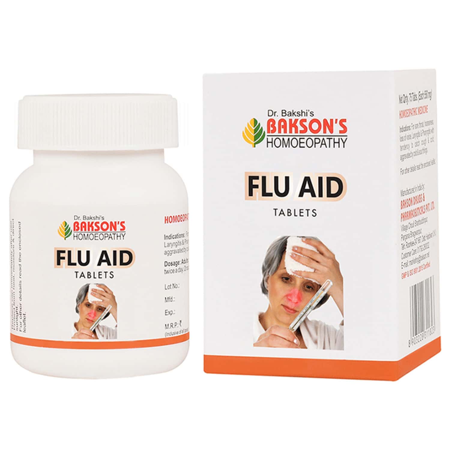 Baksons Homoeopathy Flu Aid Tablet 75 No's