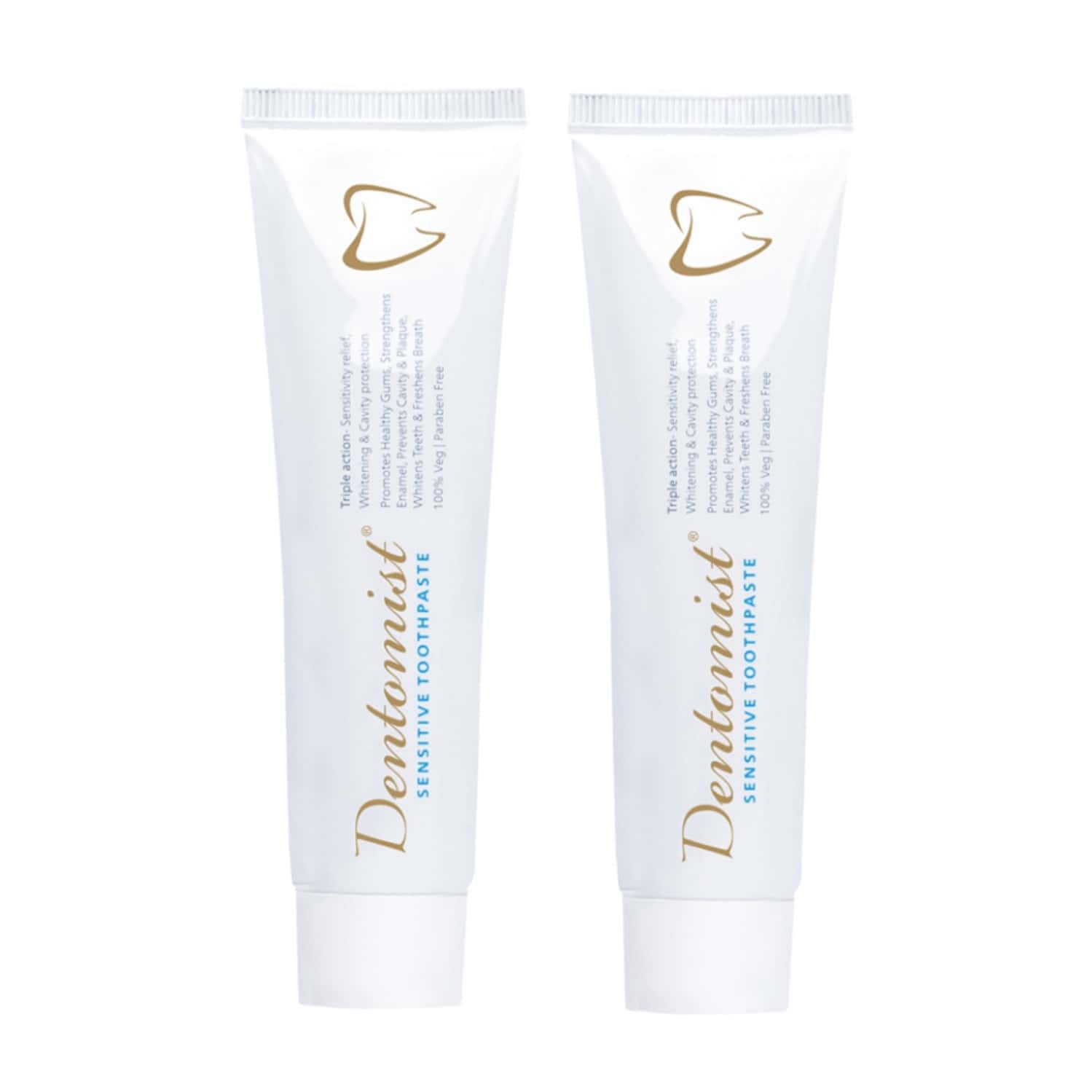 Dentomist Sensitive Toothpaste - 100 Gm | Paraben Free | Complete Protection (pack Of 2)