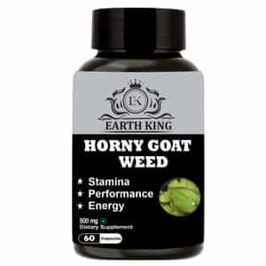 Earth King Horny Goat Weed Epimedium Extract With Maca Root Powde - 60 Capsules