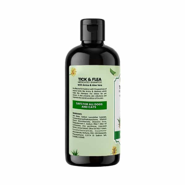 Bakson Veterinary Tick & Flea Medicated Shampoo| Paraben Free | For Dogs & Cats 250 Ml