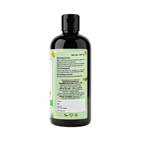 Bakson Veterinary Tick & Flea Medicated Shampoo| Paraben Free | For Dogs & Cats 250 Ml