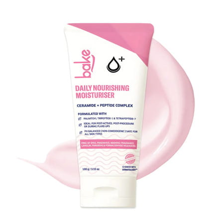 Bake Daily Nourishing Face Moisturizer With Peptides For 72hr Hydration & Repair (100g)