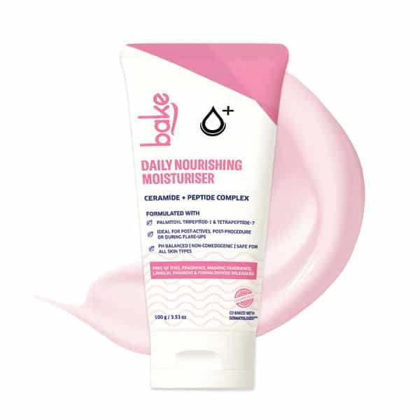 Bake Daily Nourishing Face Moisturizer With Peptides For 72Hr Hydration & Repair (100G)