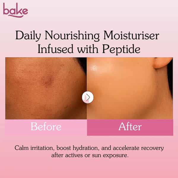 Bake Daily Nourishing Face Moisturizer With Peptides For 72Hr Hydration & Repair (100G)