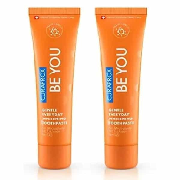 Curaprox Gentle Everyday Whitening Toothpaste (Orange) 60Ml X Pack Of 2 Toothpaste
