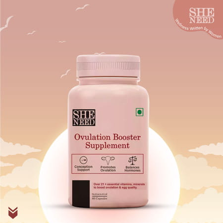 Sheneed Ovulation Booster Supplement For Women - To Boost Egg Quality-60capsule (60 Capsules)