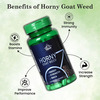 Cipzer Horny Goat Weed Erectile Dysfunction, Sexual Health & Bone Strength Postmenopause-30 Capsules