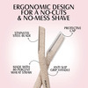 Mom & World Shaverush Sleek Face Razor 6 In One Made With Environment Friendlanti-Slip (Pack Of 3)
