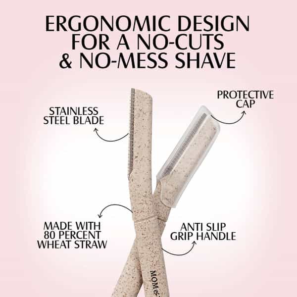 Mom & World Shaverush Sleek Face Razor 6 In One Made With Environment Friendlanti-Slip (Pack Of 3)