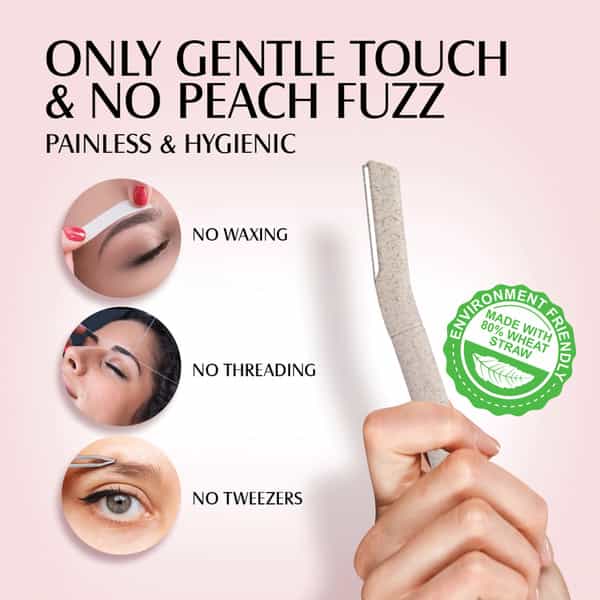 Mom & World Shaverush Sleek Face Razor 6 In One Made With Environment Friendlanti-Slip (Pack Of 3)