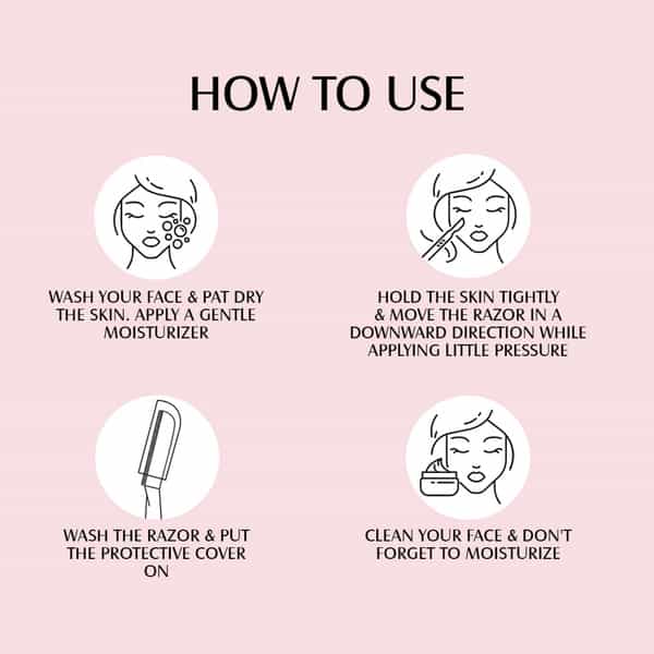 Mom & World Shaverush Sleek Face Razor 6 In One Made With Environment Friendlanti-Slip (Pack Of 3)