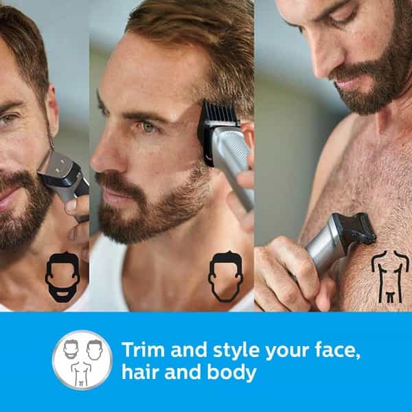 Philips Mg7715/15 13-In -1 Face Hair And Body Multigroomer Trimmer