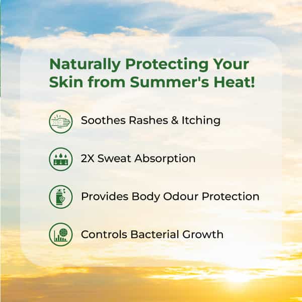 Itchstop Prickly Heat Powder Wild Sandal For Rashes & Sunburn Relief 150G Pack Of 3