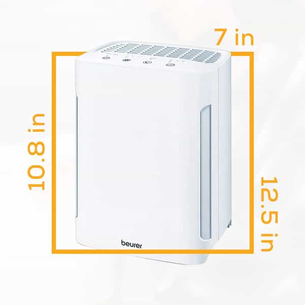 Beurer Lr210 Air Purifier For Home | 3-Layer Hepa Filtering & 3 Fansettings | Germ-Free Ambient Air