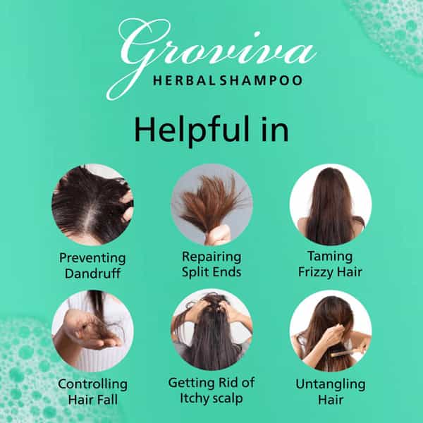 Groviva Herbal Shampoo 100 Ml (Pack Of 2)