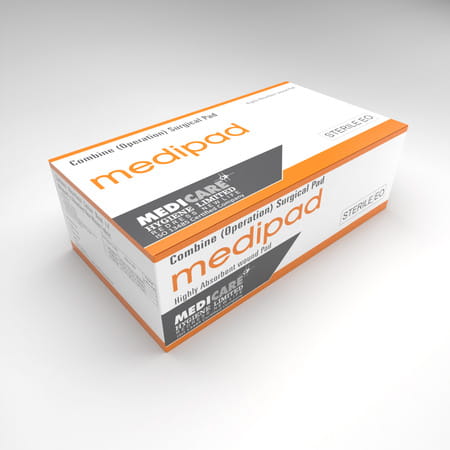 Medica Medipad Combine (Operation) Surgical Pad Sterile E/O 10cm X 15cm