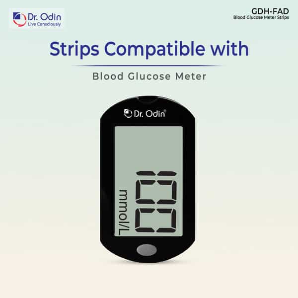 Dr. Odin Ac-307 (Gdh-Fad) Blood Glucose Test Strip With Gdh-Fad Monitoring Machine (100 Test Strips)