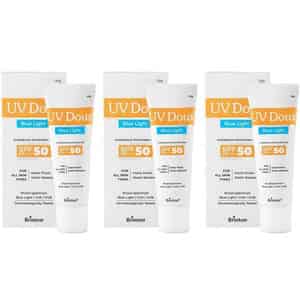 Brinton Uv Doux Blue Light Sunscreen Protection Gel Spf 50 Pa+++ Uva/uvb | Unisex | 50g X Pack Of 3