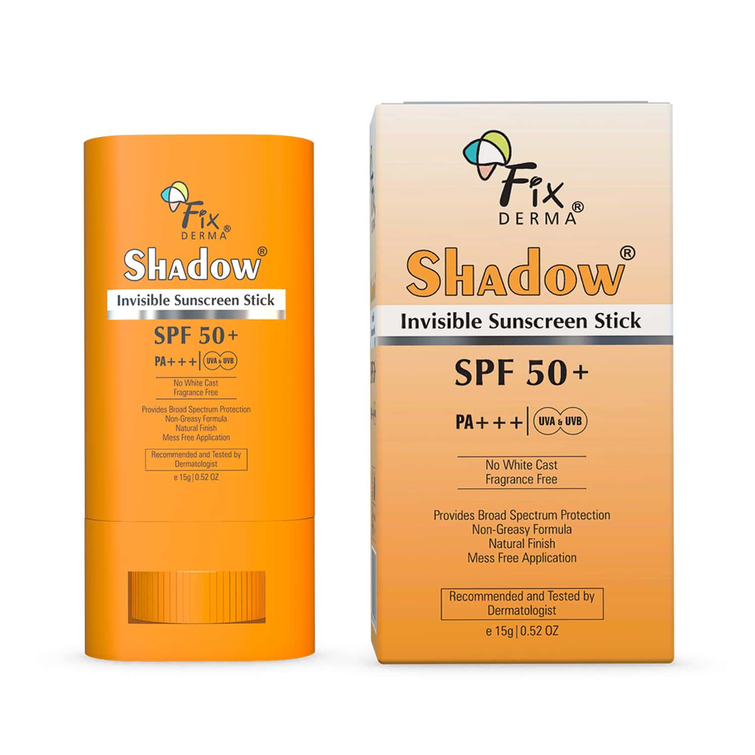 Fixderma Invisible Sunscreen Stick Spf 50 Pa++++ | Natural Finish | No White Cast & Non- Greasy 15g