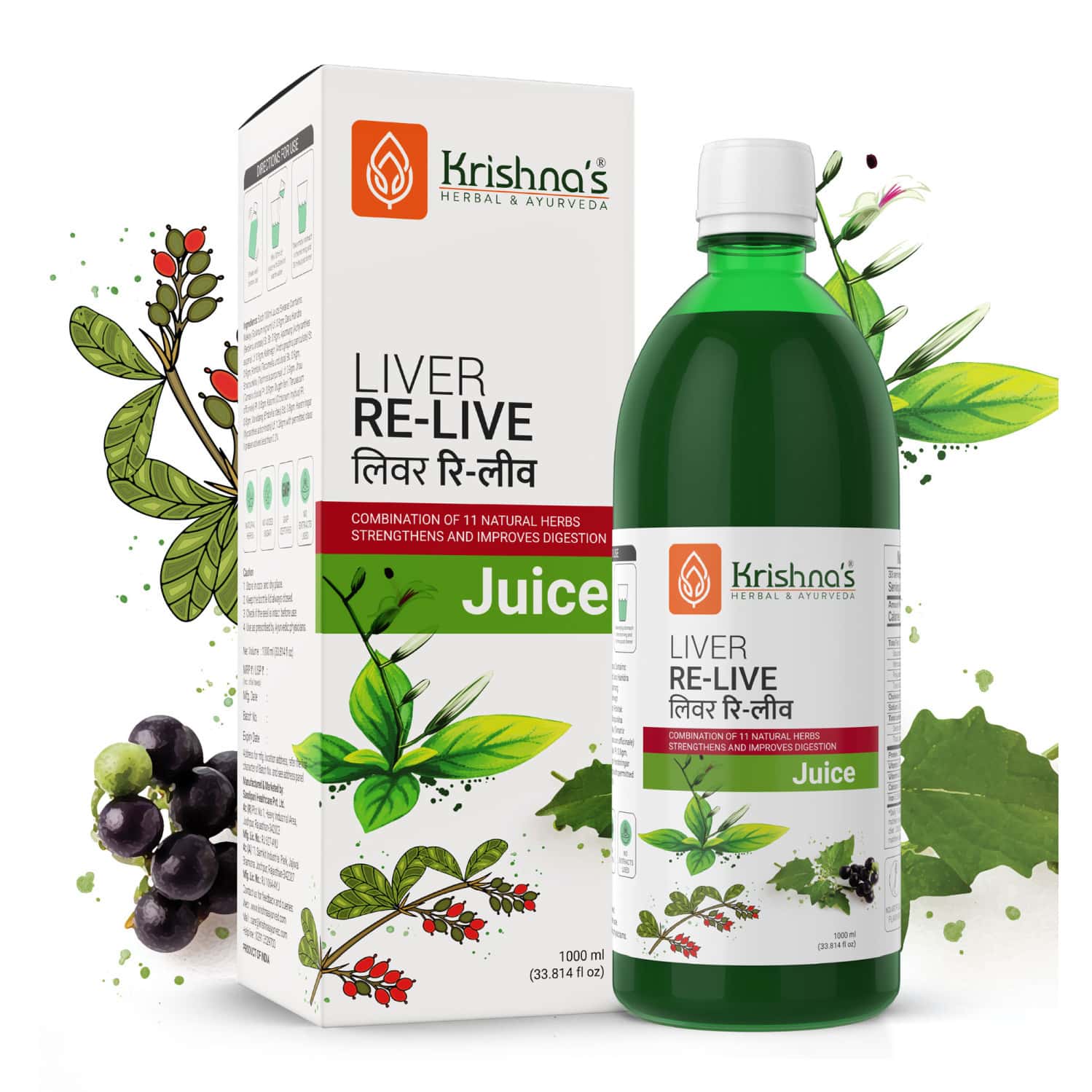 Krishna's Liver Re-live Juice 1 Litre