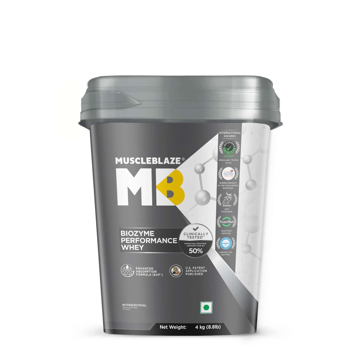 Muscleblaze Biozyme Performance Whey(rich Chocolate | 4 Kg / 8.8 Lb)