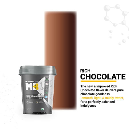 Muscleblaze Biozyme Performance Whey(Rich Chocolate | 4 Kg / 8.8 Lb)