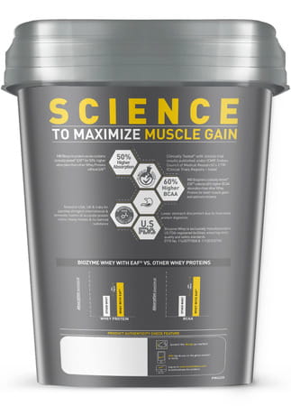 Muscleblaze Biozyme Performance Whey Protein Powder | Rich Chocolate | 4Kg | 25G Protein Per Scoop