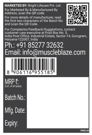 Muscleblaze Biozyme Performance Whey Protein Powder | Rich Chocolate | 4Kg | 25G Protein Per Scoop