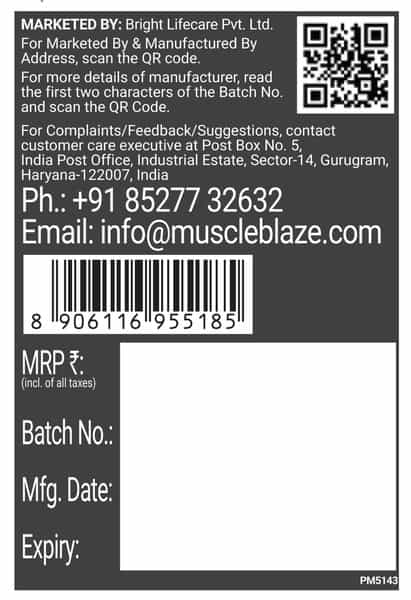 Muscleblaze Biozyme Performance Whey Protein Powder | Rich Chocolate | 4Kg | 25G Protein Per Scoop