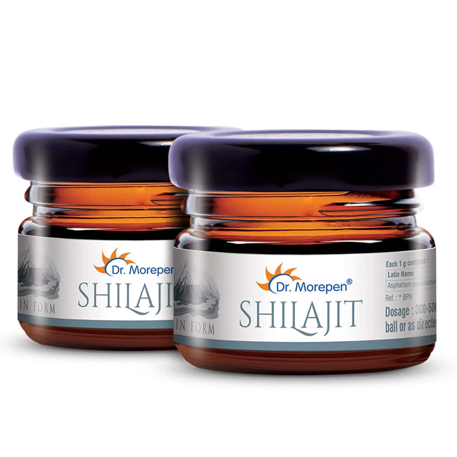 Dr. Morepen Natural & Pure Shilajit Resin | Ayurvedic Energy Boost & Stamina Enhancer|15gm | 2 Packs