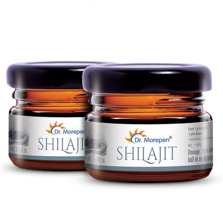 Dr. Morepen Natural & Pure Shilajit Resin | Ayurvedic Energy Boost & Stamina Enhancer|15gm | 2 Packs