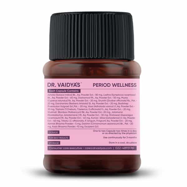 Dr. Vaidya's Period Wellness -30 Capsules - Pack Of 2