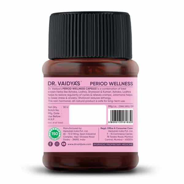 Dr. Vaidya's Period Wellness -30 Capsules - Pack Of 2