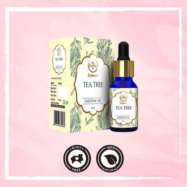 The Beauty Co. Tea Tree Oil For Acne And Blemish-Free Skin - 15Ml