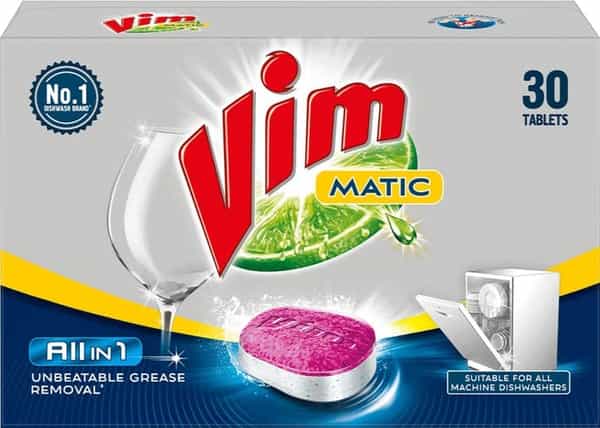 Vim Matic Dishwash All In One Tablets - 30 Tablets