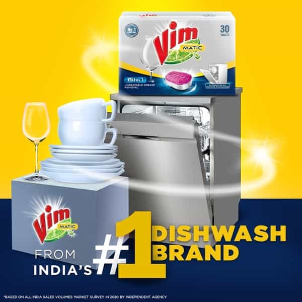 Vim Matic Dishwash All In One Tablets - 30 Tablets