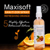 Maxisoft Refreshing Orange Sanitizer Spray | Aloe Vera Neem & Vitamin E (120 Ml Pack Of 12)