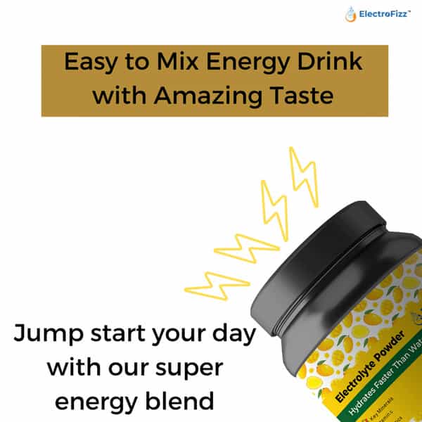 Electrofizz Hydration Energy Powder For Workout For Men And Women- Mango Flavour 1 Kg Jar Pack