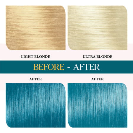 Cosglam Semi Permanent Hair Color | No Peroxide | Ammonia Free Hair Colour 52 Peacock Blue - 120gm