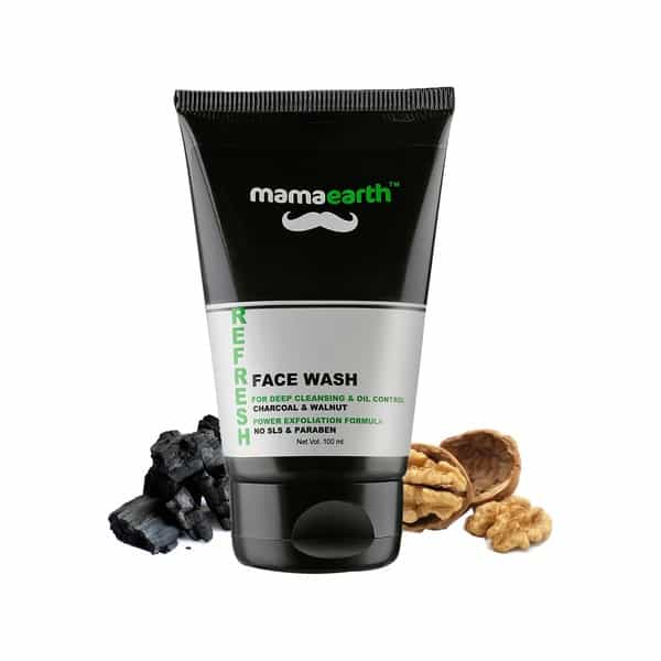 Mamaearth Men's Refresh Oil Control Facewash - 100Ml & Shampoo And Bodywash - 200Ml