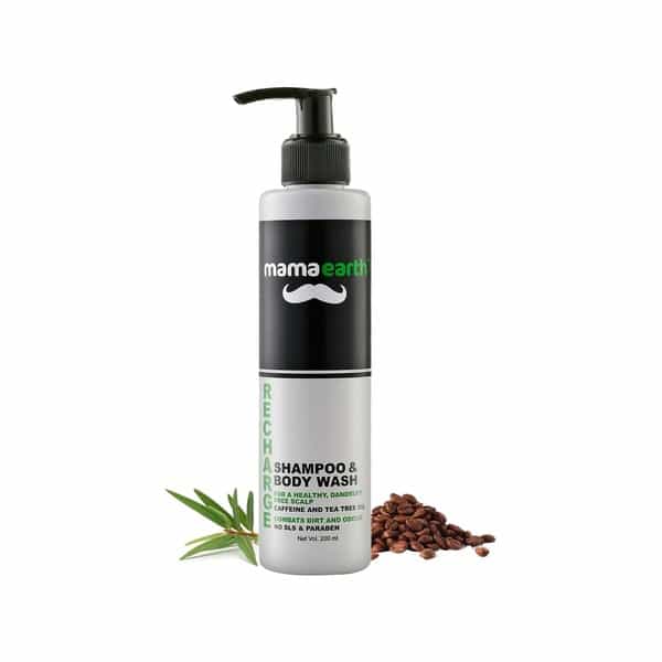 Mamaearth Men's Refresh Oil Control Facewash - 100Ml & Shampoo And Bodywash - 200Ml