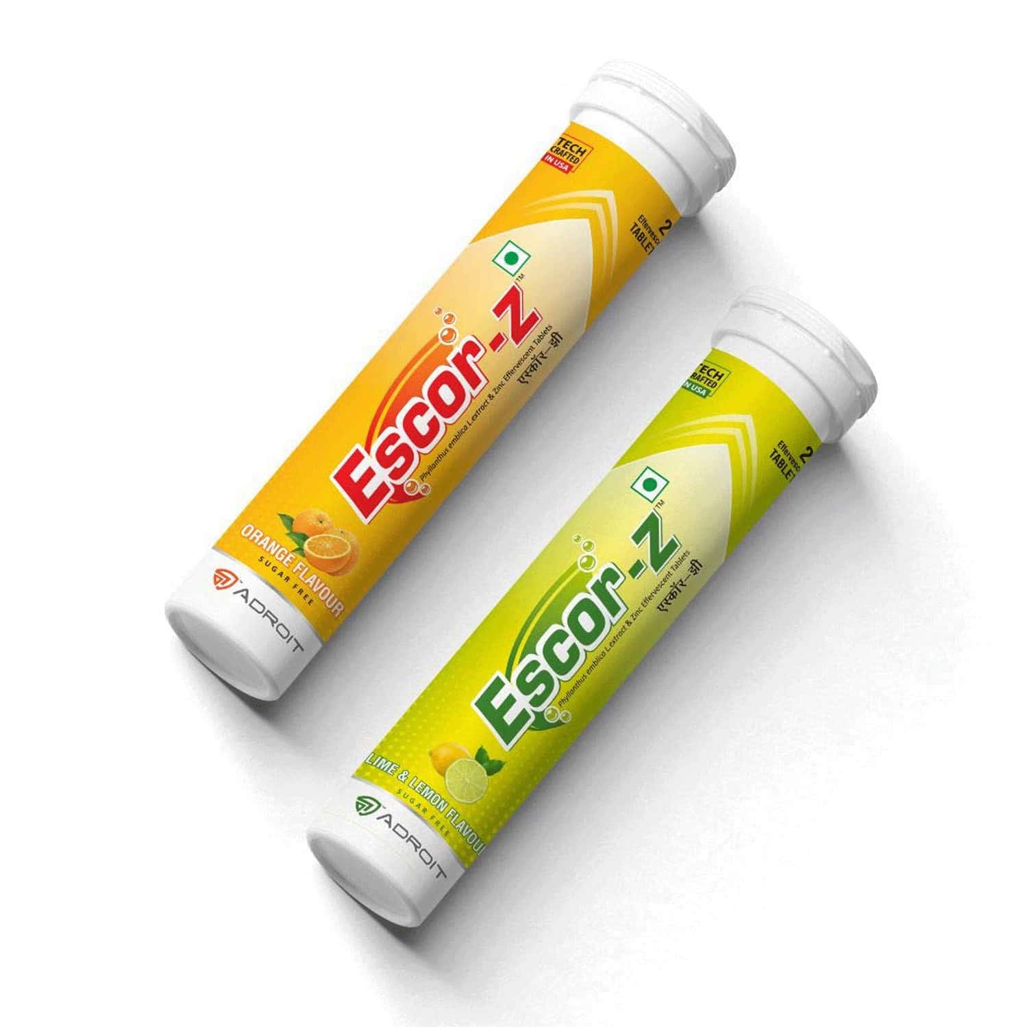 Buy ESCORZ EFFERVESCENT TABLETSLIME & LEMON AND ORANGE FLAVOR COMBO