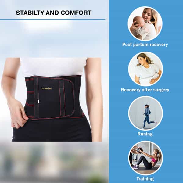 Stergic Iris Abdominal Support Belt Post-Surgical Recovery, Post Pregnancy & Pain Relief Medium Size